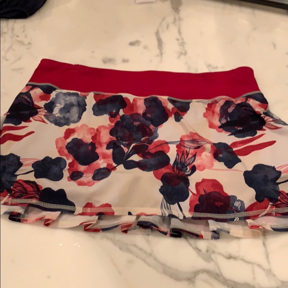 Lululemon Floral Tennis Skirt